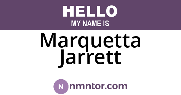 Marquetta Jarrett