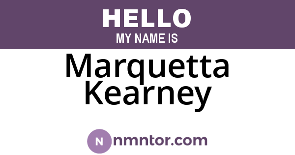 Marquetta Kearney