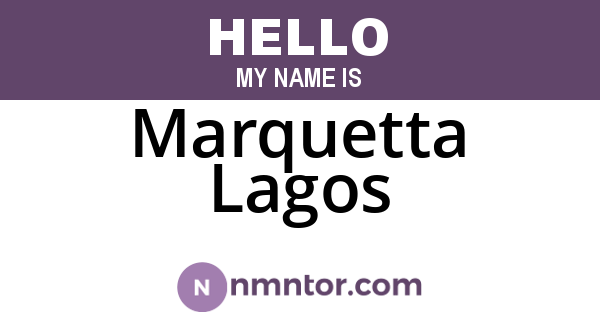 Marquetta Lagos