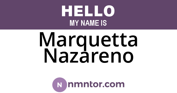 Marquetta Nazareno