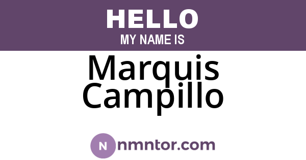 Marquis Campillo