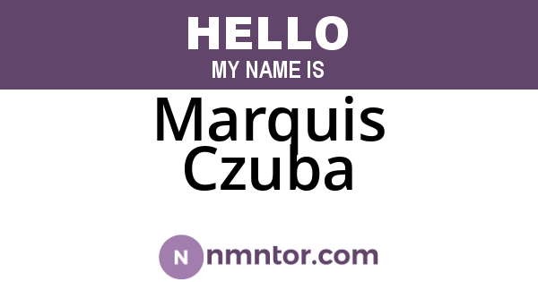 Marquis Czuba