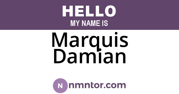Marquis Damian
