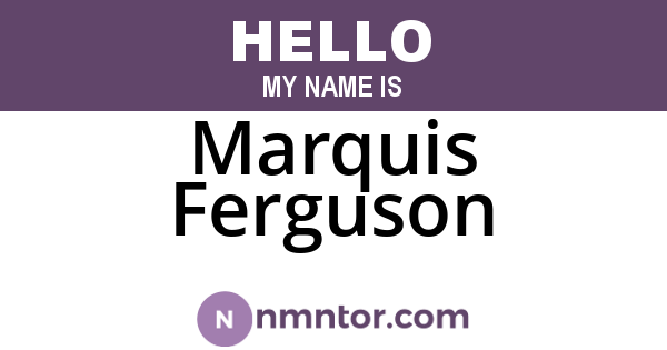Marquis Ferguson