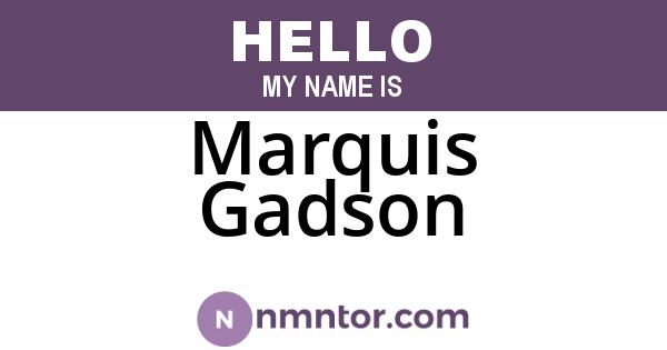 Marquis Gadson