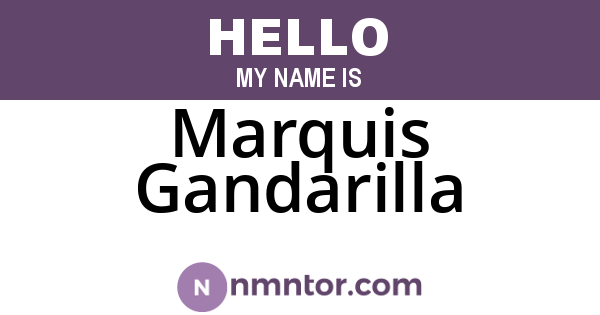 Marquis Gandarilla