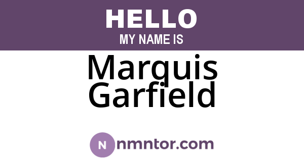 Marquis Garfield