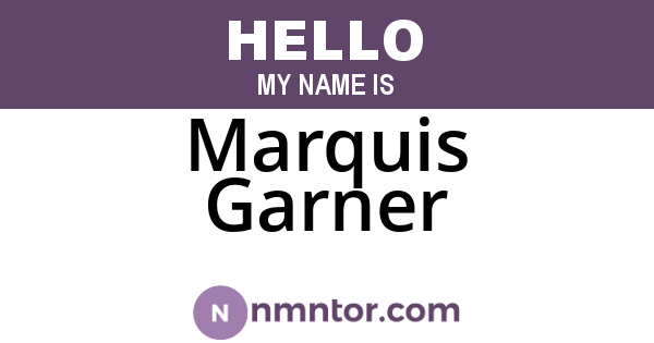 Marquis Garner