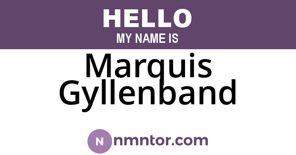 Marquis Gyllenband
