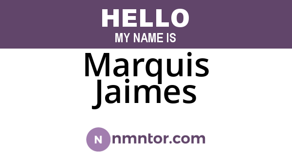 Marquis Jaimes