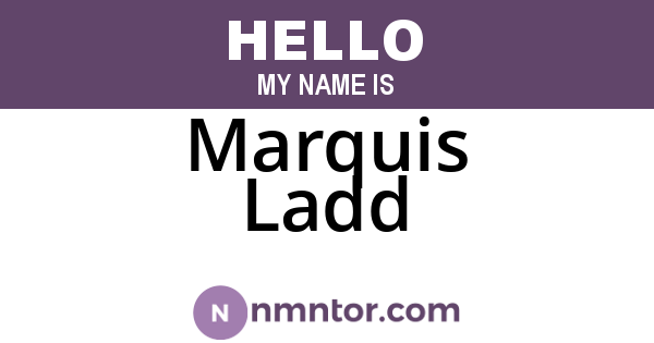 Marquis Ladd