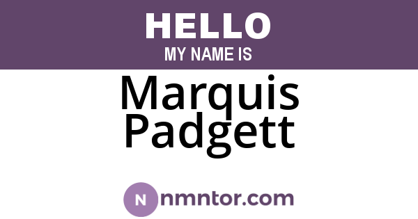 Marquis Padgett