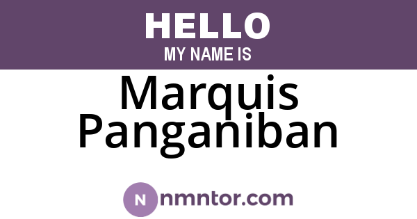 Marquis Panganiban