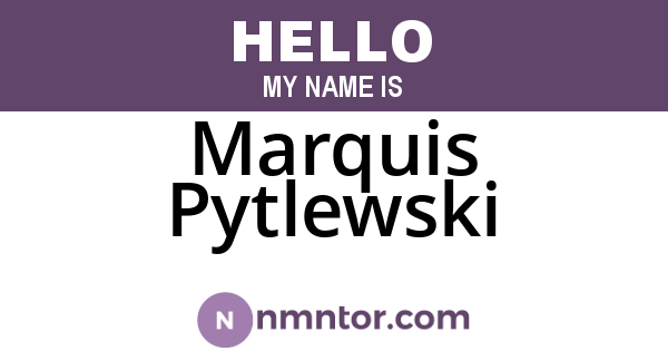 Marquis Pytlewski