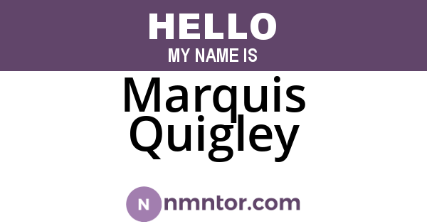 Marquis Quigley