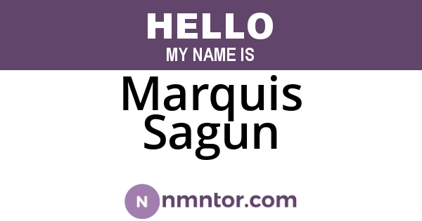 Marquis Sagun