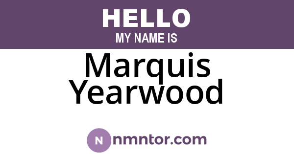 Marquis Yearwood