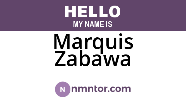 Marquis Zabawa
