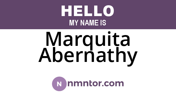 Marquita Abernathy