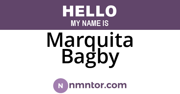 Marquita Bagby