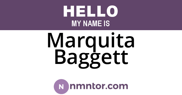 Marquita Baggett