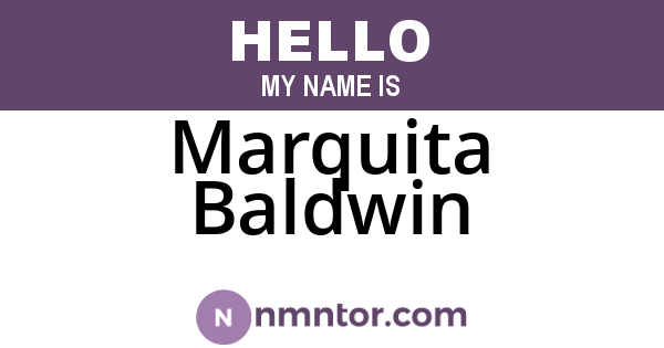 Marquita Baldwin