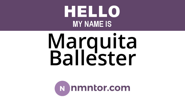 Marquita Ballester
