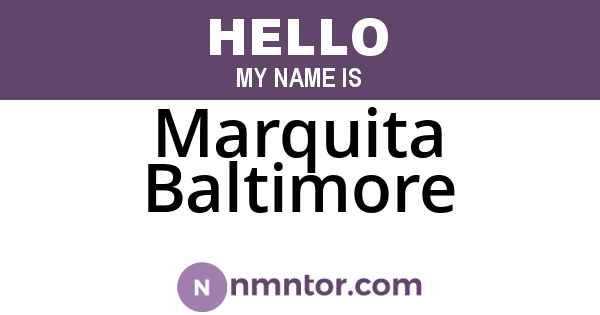 Marquita Baltimore