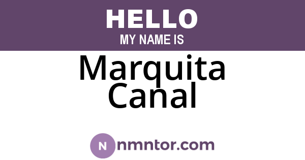 Marquita Canal
