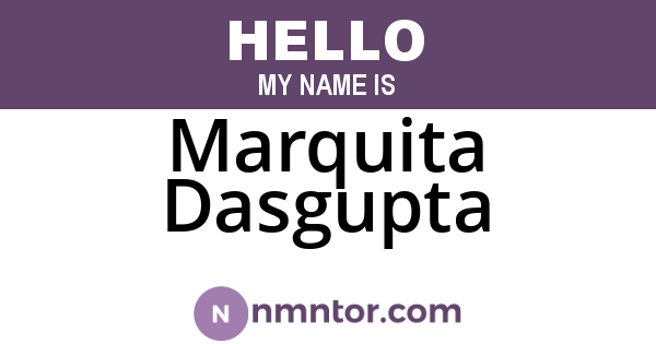 Marquita Dasgupta