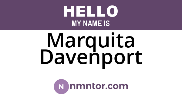 Marquita Davenport