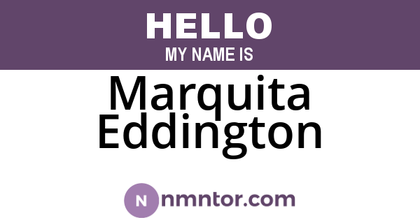 Marquita Eddington