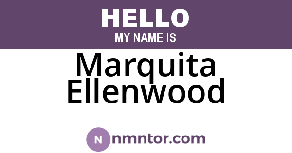Marquita Ellenwood