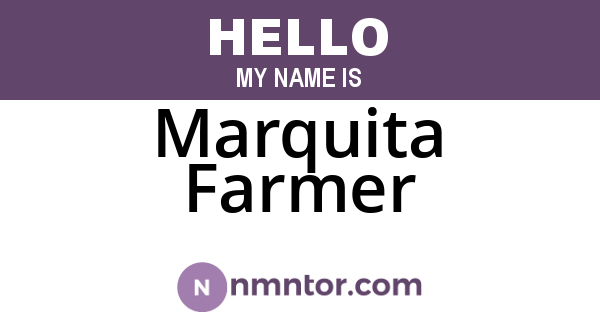 Marquita Farmer