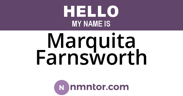 Marquita Farnsworth