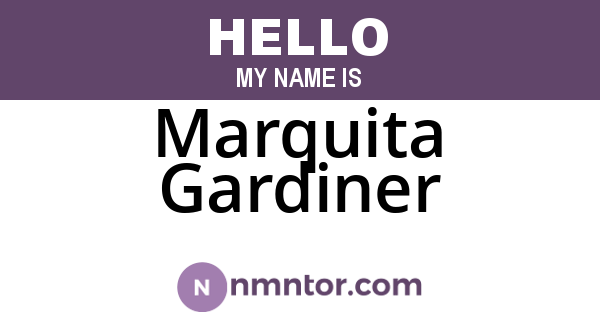 Marquita Gardiner
