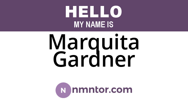 Marquita Gardner