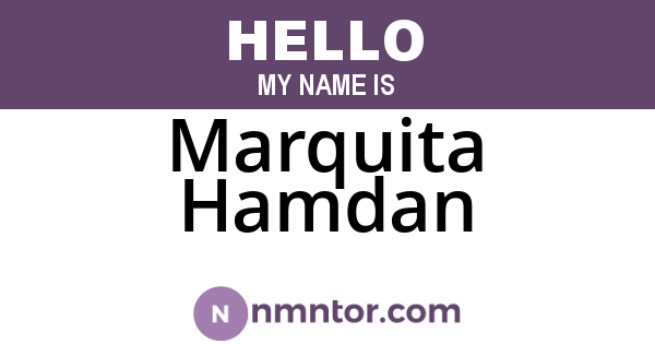 Marquita Hamdan