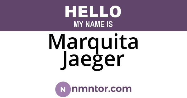 Marquita Jaeger