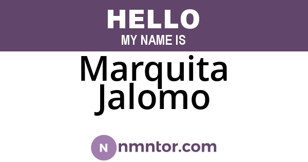 Marquita Jalomo