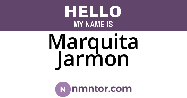 Marquita Jarmon