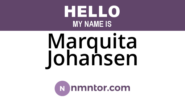 Marquita Johansen