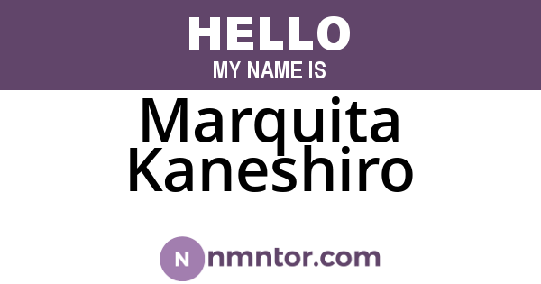 Marquita Kaneshiro