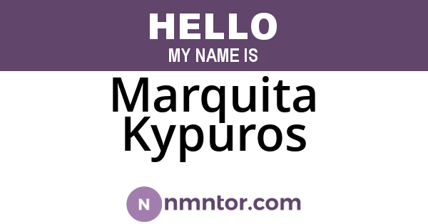 Marquita Kypuros