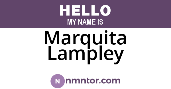 Marquita Lampley