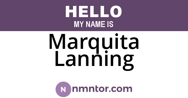 Marquita Lanning