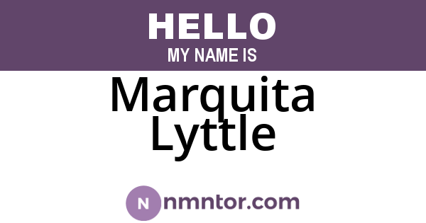 Marquita Lyttle
