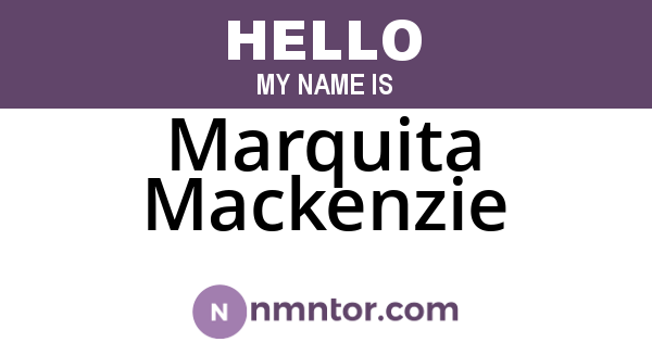 Marquita Mackenzie