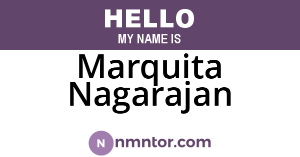 Marquita Nagarajan