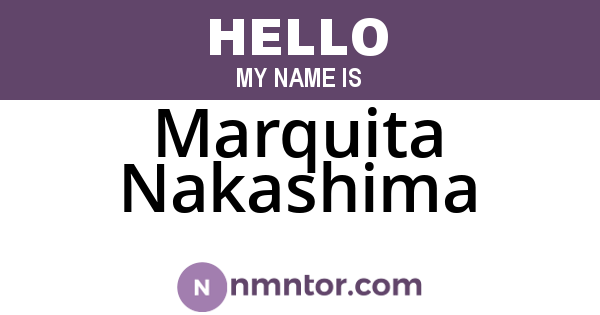 Marquita Nakashima
